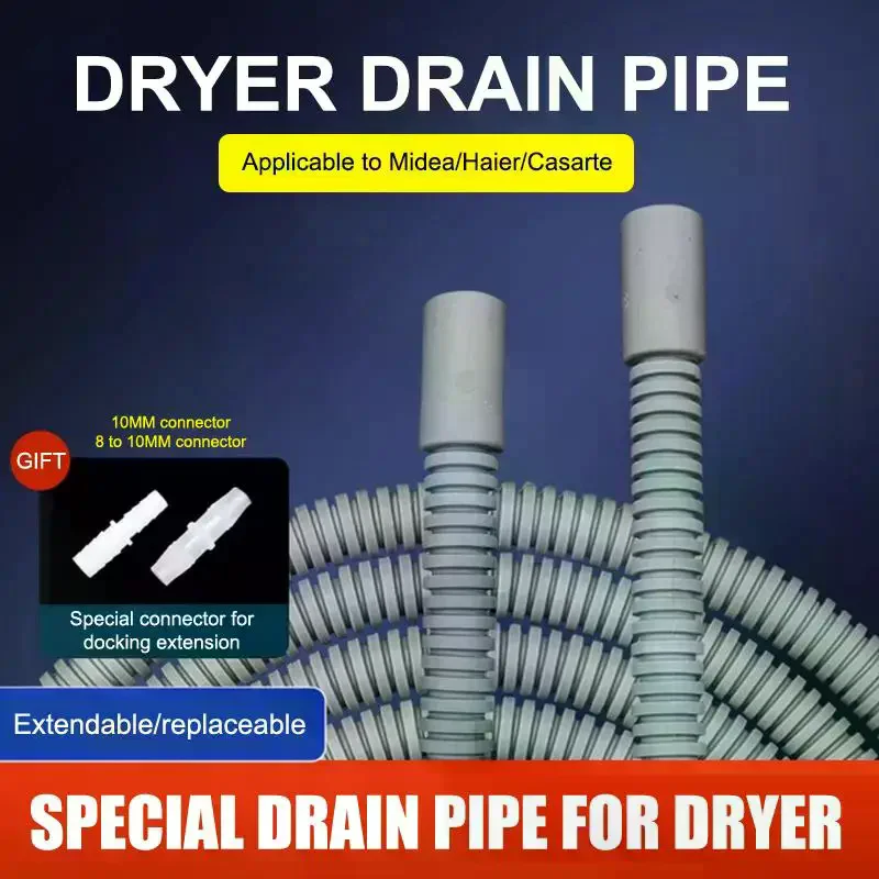 10mm Dryer Drain Multiple Sizes With Adapter Dryer Extension Hose Replacement
10mm Dryer Drain Multiple Sizes With Adapter Dryer Extension Hose Replacement