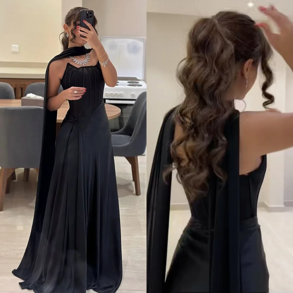 Customized Classic Chiffon Sash Draped A-line Strapless Long Dresses Bespoke Occasion Dresses Simple Retro Fashion High Quality
Customized Classic Chiffon Sash Draped A-line Strapless Long Dresses Bespoke Occasion Dresses Simple Retro Fashion High Quality