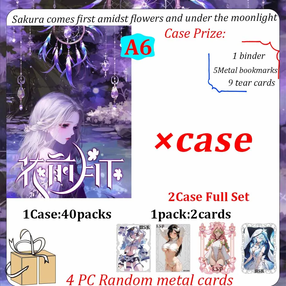 New Sakura comes first HuaQianYueXia Vol.2 Goddess Story Waifu Collection Cards Bikini Swimsuit Design for ACG CCG TCG Fans Gift
New Sakura comes first HuaQianYueXia Vol.2 Goddess Story Waifu Collection Cards Bikini Swimsuit Design for ACG CCG TCG Fans Gift