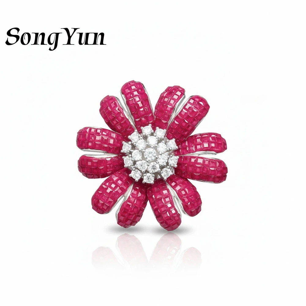 SongYun Jewelry 925 Sterling Silver Ring Band Luxury High Carbon Diamond Ruby Gemstones Designer s925 Silver Rings Accessories
SongYun Jewelry 925 Sterling Silver Ring Band Luxury High Carbon Diamond Ruby Gemstones Designer s925 Silver Rings Accessories