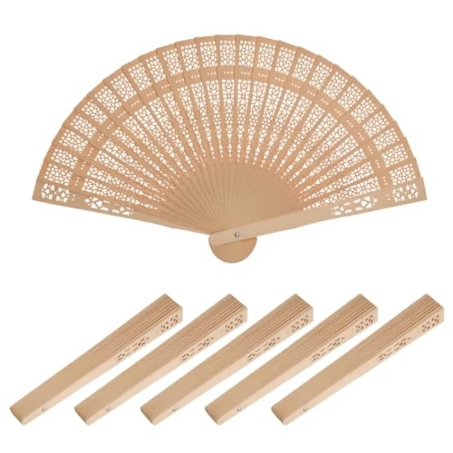 6PCS Decorative Hand Fan Foldable Wood Handheld Fans Chinese and Japanese Style for Wedding Party Home Decoration
6PCS Decorative Hand Fan Foldable Wood Handheld Fans Chinese and Japanese Style for Wedding Party Home Decoration