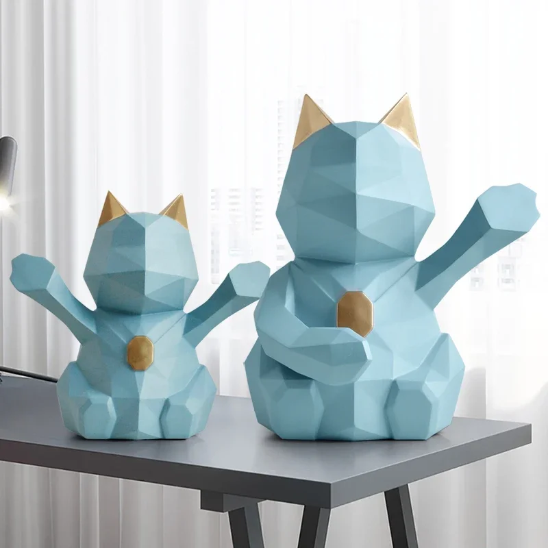 Nordic 3D Stereo Geometric Lucky Cat Crafts Decoration Resin Ornament Home Office Desktop Resin Figurines Mascot Birthday Gift
Nordic 3D Stereo Geometric Lucky Cat Crafts Decoration Resin Ornament Home Office Desktop Resin Figurines Mascot Birthday Gift