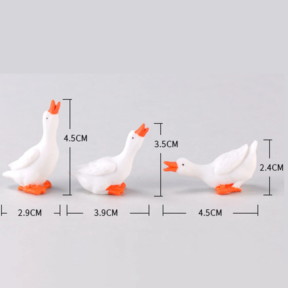 Geese Figurine Animal Cute Decor Decoration Durable Goose Figurine Landscape Miniature Resin Ornaments Brand New
Geese Figurine Animal Cute Decor Decoration Durable Goose Figurine Landscape Miniature Resin Ornaments Brand New