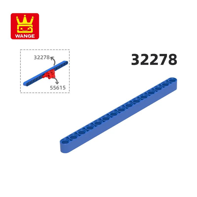 WANGE 32278 100g/25PCS 1x15 Liftarm Thick Block Moc Color Accessories Compatible with Brick DIY Children's Toy Assembly Parts
WANGE 32278 100g/25PCS 1x15 Liftarm Thick Block Moc Color Accessories Compatible with Brick DIY Children's Toy Assembly Parts