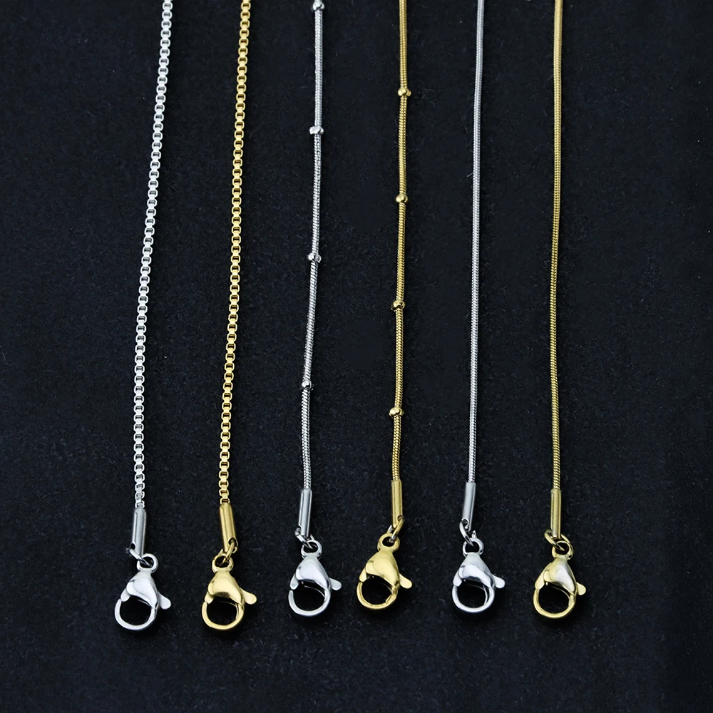 Mix 6PCS Men Women Stainless Steel Necklace for DIY Pendant Chain Choker Jewelry Making Fashion Party Trend Jewelry
Mix 6PCS Men Women Stainless Steel Necklace for DIY Pendant Chain Choker Jewelry Making Fashion Party Trend Jewelry