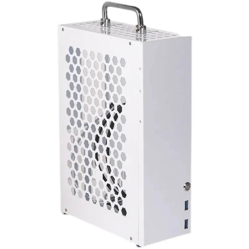 White P02 P03 P04 Portable itxMATX Small Case with Handle FLEX Power Supply High Graphics Card Desktop Case
White P02 P03 P04 Portable itxMATX Small Case with Handle FLEX Power Supply High Graphics Card Desktop Case