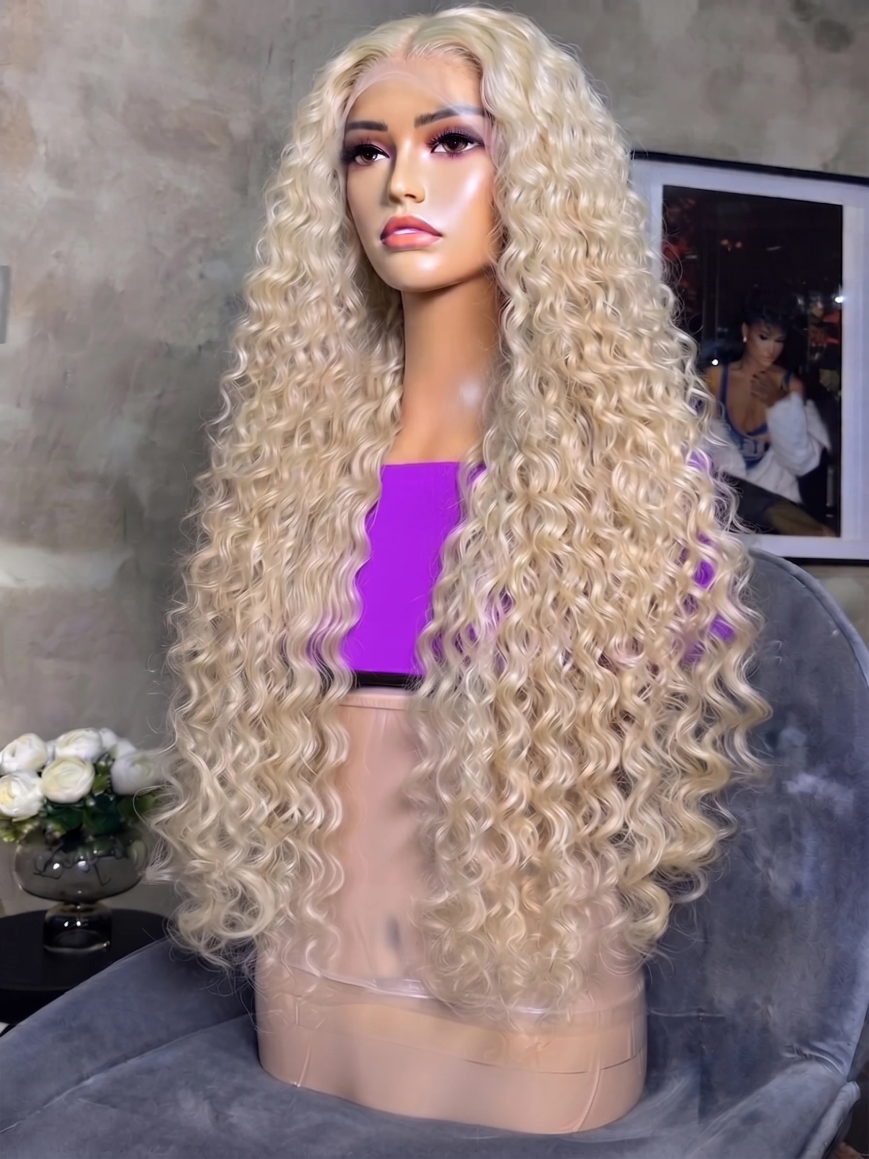 Smilegirl 30 38 Inch 613 Honey Blonde Deep Curly Wave Human Hair Wigs For Women Water Wave 13x6 13x4 HD Lace Frontal Wigs 220% Density
Smilegirl 30 38 Inch 613 Honey Blonde Deep Curly Wave Human Hair Wigs For Women Water Wave 13x6 13x4 HD Lace Frontal Wigs 220% Density