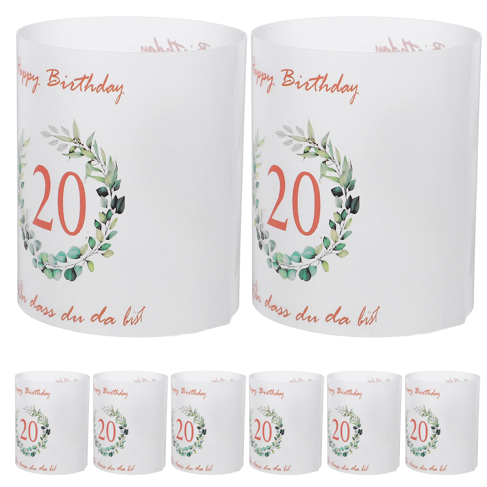 8pcs Birthday Lampshade PVC Tube Hollow Vintage Candles Sleeves Windproof Decorative Plastic Cylinders For Party Home 
8pcs Birthday Lampshade PVC Tube Hollow Vintage Candles Sleeves Windproof Decorative Plastic Cylinders For Party Home