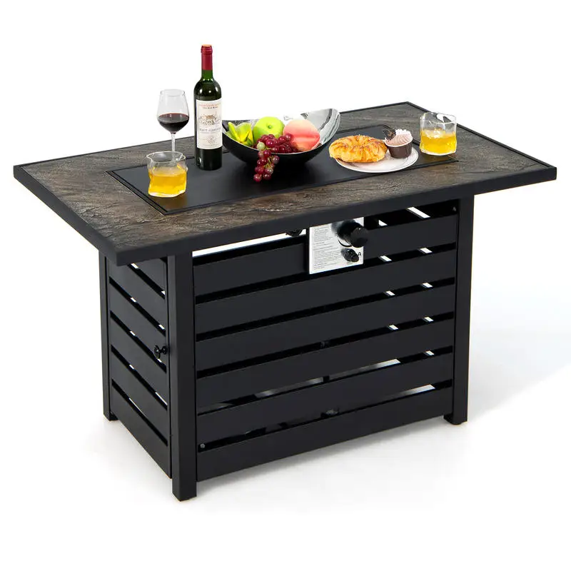 42 Inch 50000 BTU Propane Fire Pit Table with Ore Powder Surface
42 Inch 50000 BTU Propane Fire Pit Table with Ore Powder Surface