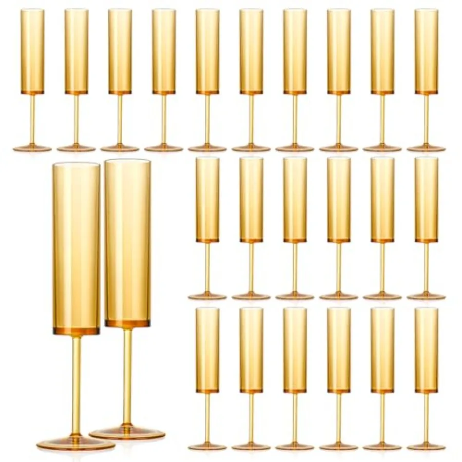 24 PCS Champagne Flutes Plastic 5.4 Oz Acrylic Champagne Glasses Mimosa Flutes Glass Colored Sparkling Wine Glass Reusable Toas
24 PCS Champagne Flutes Plastic 5.4 Oz Acrylic Champagne Glasses Mimosa Flutes Glass Colored Sparkling Wine Glass Reusable Toas