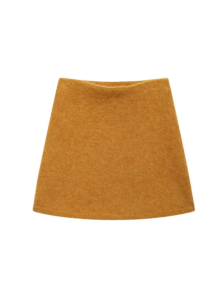 Willshela Women Fashion Khaki A-Line Knitted Mini Skirt Vintage High Elastic Waist Female Chic Lady Skirts
Willshela Women Fashion Khaki A-Line Knitted Mini Skirt Vintage High Elastic Waist Female Chic Lady Skirts