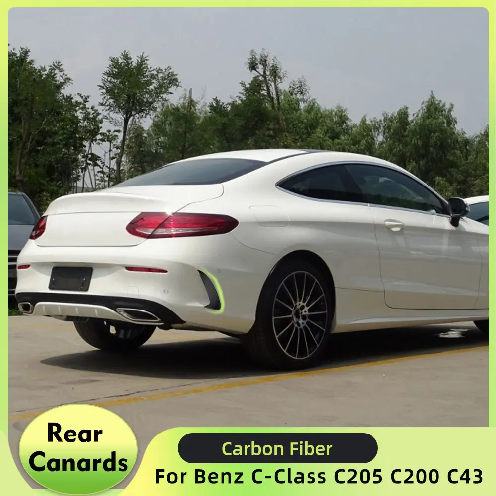 Full Carbon/FRP Rear Bumper Fins Canards for Mercedes Benz C-Class C205 C200 C43 AMG 2-Door 2015-2018 2PCS/Set Rear Splitters
Full Carbon/FRP Rear Bumper Fins Canards for Mercedes Benz C-Class C205 C200 C43 AMG 2-Door 2015-2018 2PCS/Set Rear Splitters