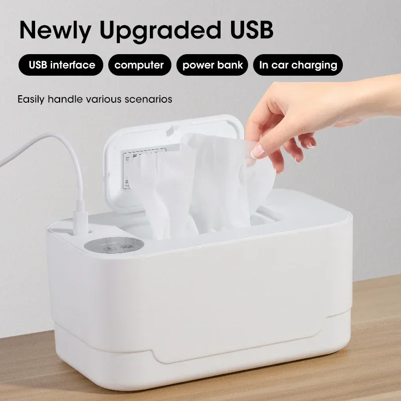 Baby Wipe Warmer Heater with LED Display Wet Towel Dispenser Portable USB Charge Baby Wipe Warmer Napkin Heating Box Home/Car
Baby Wipe Warmer Heater with LED Display Wet Towel Dispenser Portable USB Charge Baby Wipe Warmer Napkin Heating Box Home/Car