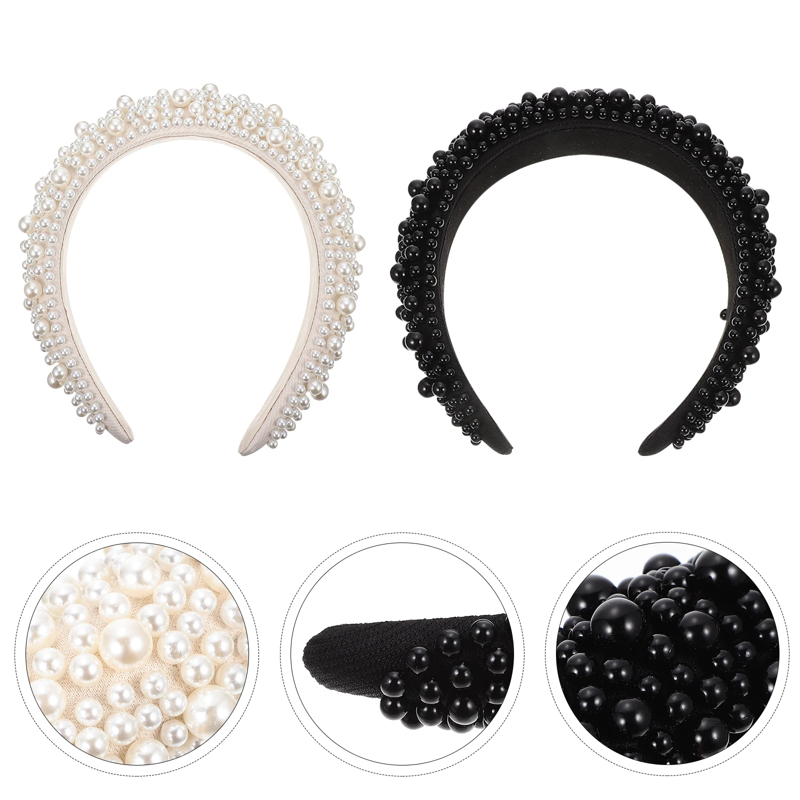2pcs Vintage Pearl Hairbands For Women Delicate Double Band Retro Chic Headdress Lightweight Comfortable Party Wedding Accessory
2pcs Vintage Pearl Hairbands For Women Delicate Double Band Retro Chic Headdress Lightweight Comfortable Party Wedding Accessory