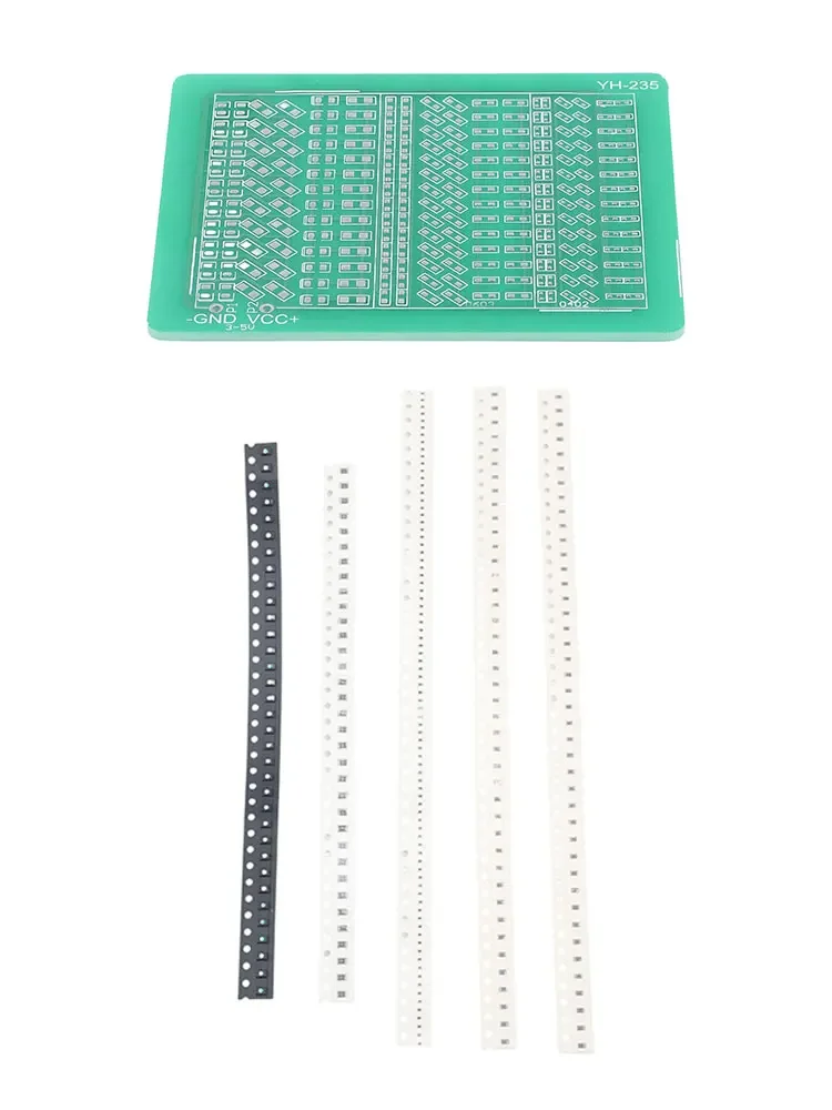 FOR SMD Soldering Practice Kit With 0805 0603 0402 Components And 84 Resistors Each Size For Practical Training Use
FOR SMD Soldering Practice Kit With 0805 0603 0402 Components And 84 Resistors Each Size For Practical Training Use