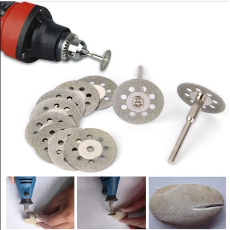 10pcs 20/22/25mm Diamond Cutting Disc 3mm Grinding Wheel Mandrel For Metal Cutting Rotary Tool Electric Grinder Parts
10pcs 20/22/25mm Diamond Cutting Disc 3mm Grinding Wheel Mandrel For Metal Cutting Rotary Tool Electric Grinder Parts