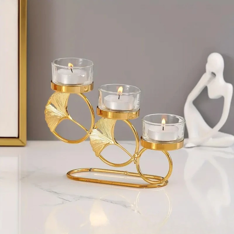 New Golden Wrought Iron Candlestick Romantic Atmosphere Wedding Valentine's Day Christmas Table Decoration Candlestick
New Golden Wrought Iron Candlestick Romantic Atmosphere Wedding Valentine's Day Christmas Table Decoration Candlestick