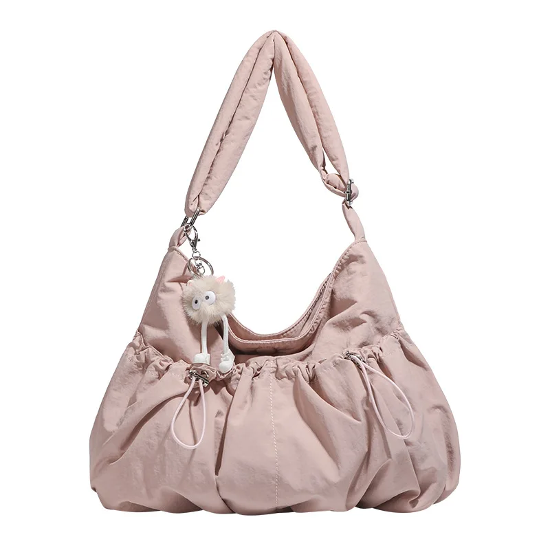 New Korean Style Casual Versatile Drawstring Lightweight Waterproof Nylon Shoulder Bag Large Capacity Crossbody Tote Bag Purses
New Korean Style Casual Versatile Drawstring Lightweight Waterproof Nylon Shoulder Bag Large Capacity Crossbody Tote Bag Purses
