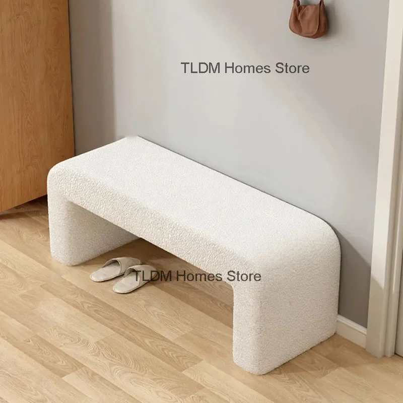 Designer Fabric Stools Nordic Home Furniture Living Room Sofa Bench Lamb Velvet Ottomans Creative Bedroom Shoe Changing Stools L
Designer Fabric Stools Nordic Home Furniture Living Room Sofa Bench Lamb Velvet Ottomans Creative Bedroom Shoe Changing Stools L