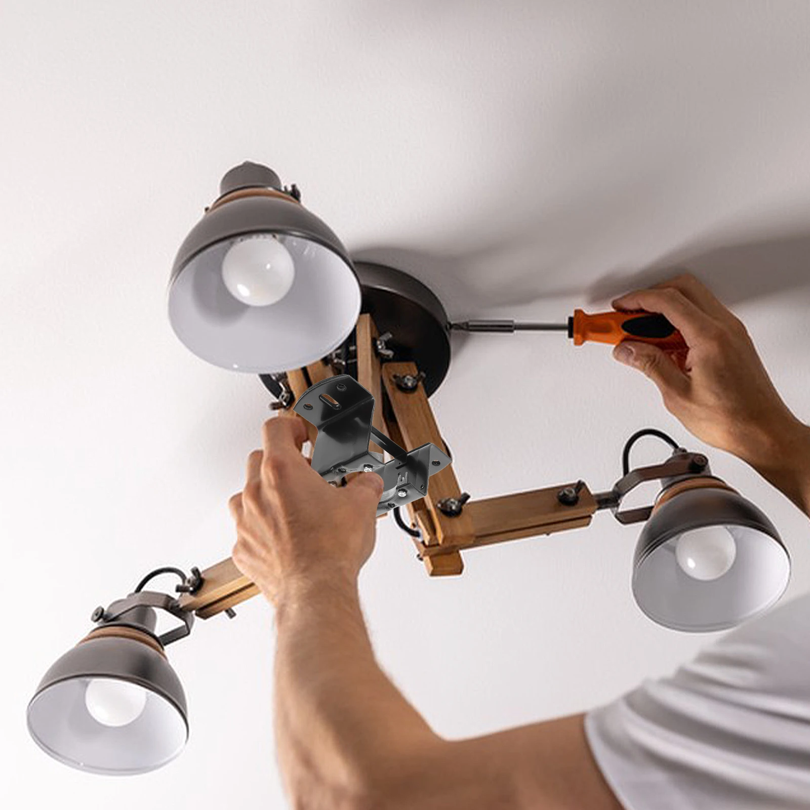 1Set Ceiling Fan Installation Bracket Kit Fan Mount Adapter for Various Models Tool-Free Setup Reliable After-Sales Service
1Set Ceiling Fan Installation Bracket Kit Fan Mount Adapter for Various Models Tool-Free Setup Reliable After-Sales Service