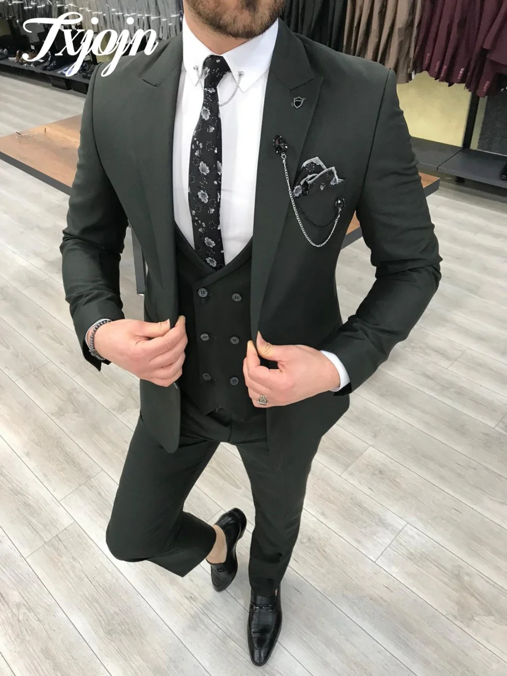 Exquisite Peak Lapel Men's Suit Set 2PCS 2025 Elegant Solid Men Office Suit Formal Office Men For Wedding Suit Customized
Exquisite Peak Lapel Men's Suit Set 2PCS 2025 Elegant Solid Men Office Suit Formal Office Men For Wedding Suit Customized