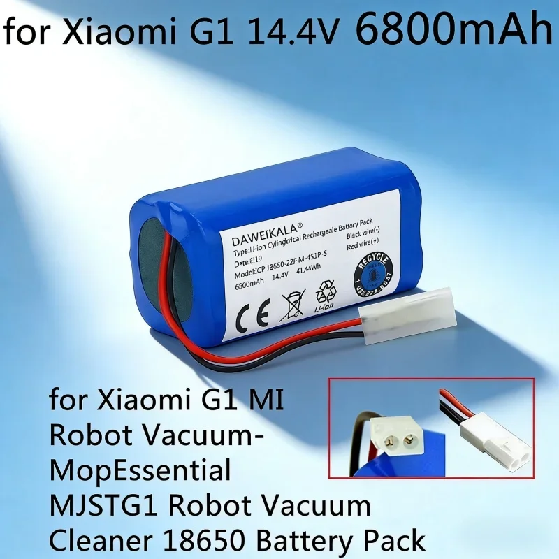 18650 battery pack 14.4V 2600mAh lithium ion battery suitable for Xiaomi G1 Mi Essential MJSTG1 robot vacuum cleaner
18650 battery pack 14.4V 2600mAh lithium ion battery suitable for Xiaomi G1 Mi Essential MJSTG1 robot vacuum cleaner