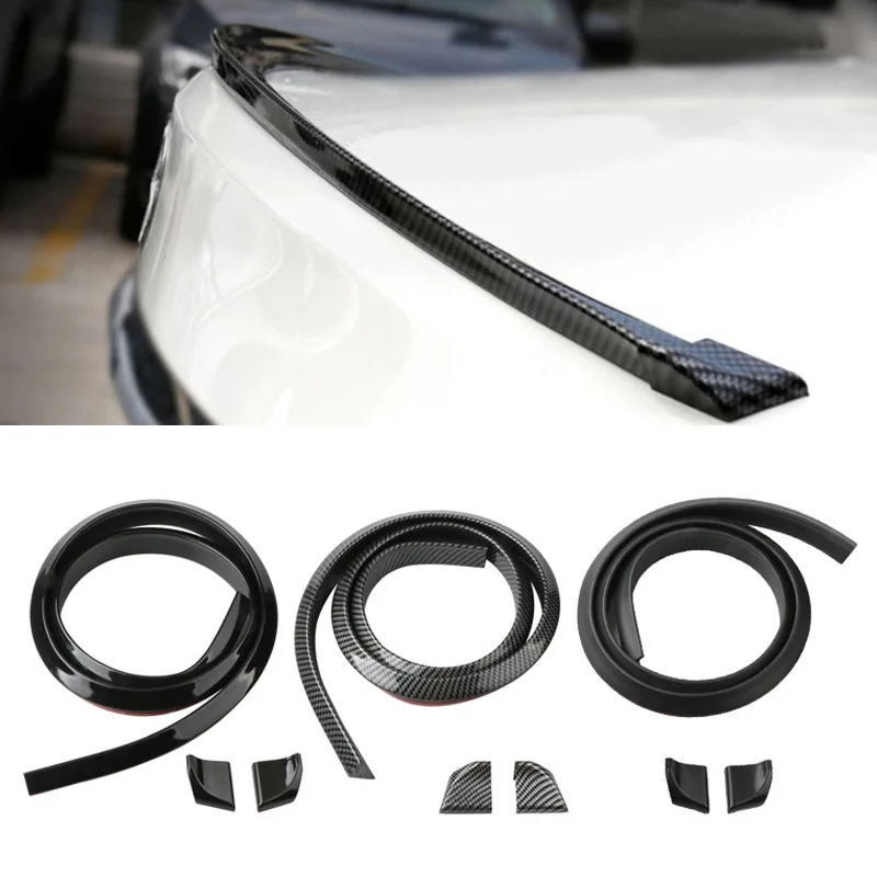 No punching carbon fiber pattern car tail, universal modified spoiler fixed wind wing 3D soft trunk small pressure wing
No punching carbon fiber pattern car tail, universal modified spoiler fixed wind wing 3D soft trunk small pressure wing