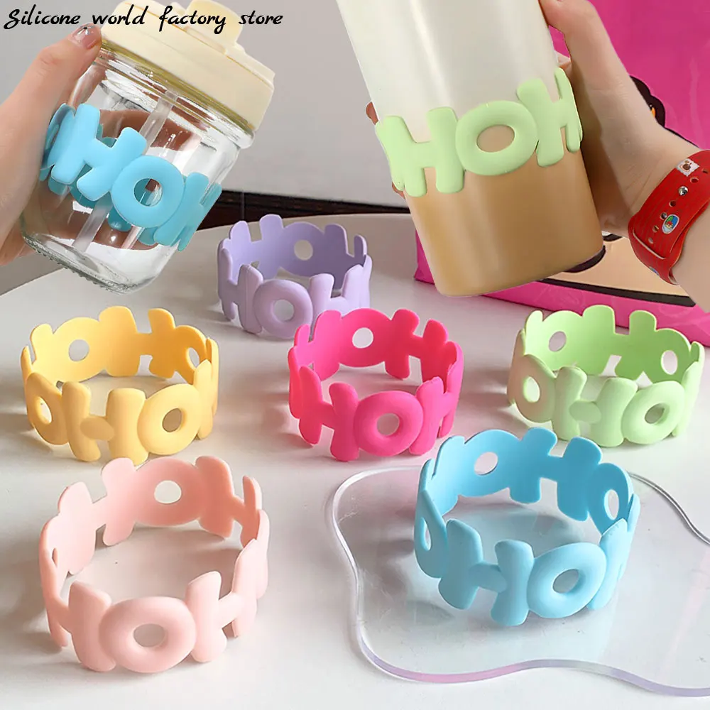 SW Silicone Cup Cover for Mug Coffee Cups Letter Anti Slip Heat Insulation Ceramic Glass Cup Silicone Sleeve Water Bottle Covers
SW Silicone Cup Cover for Mug Coffee Cups Letter Anti Slip Heat Insulation Ceramic Glass Cup Silicone Sleeve Water Bottle Covers