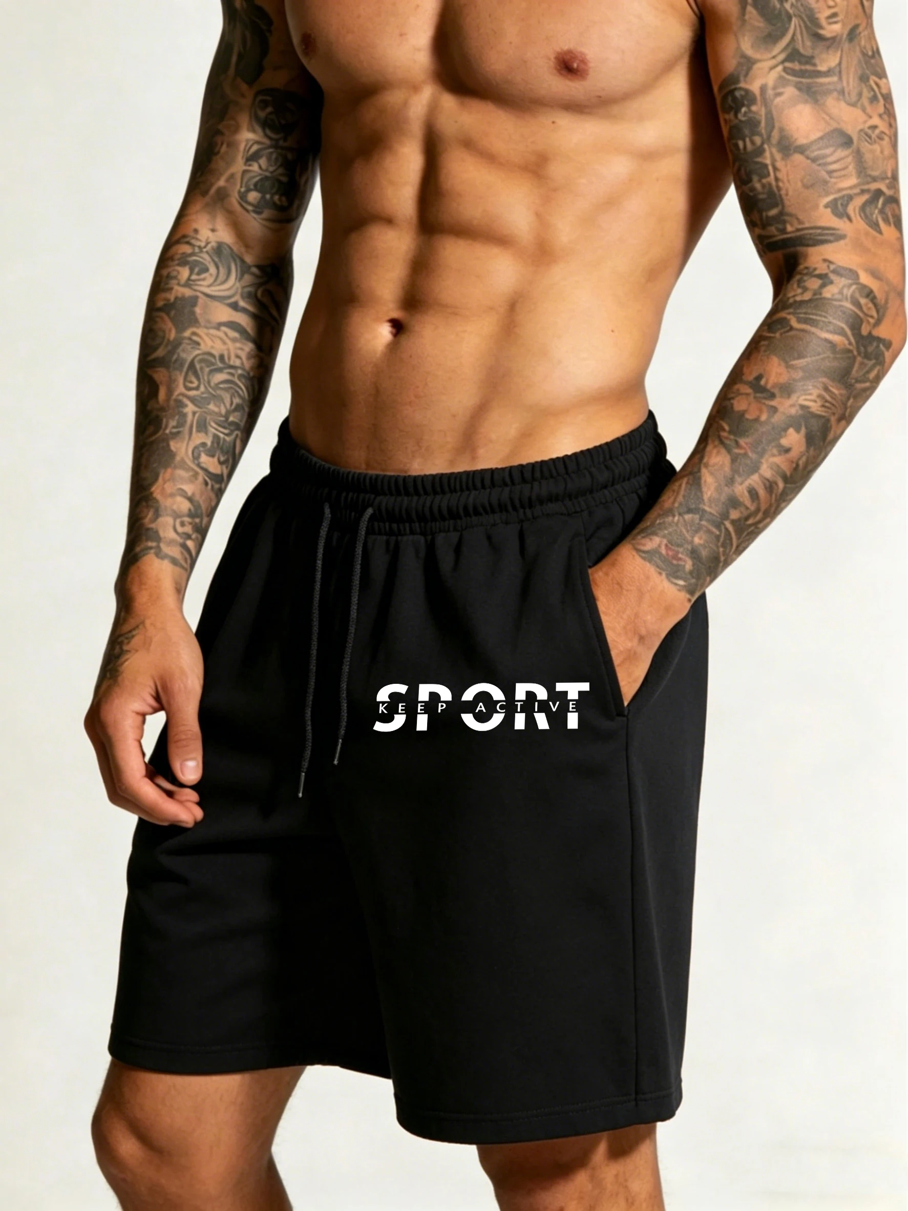 Sport Keep Active Creative Print Pocket Fitness Shorts For Man Summer Casual Loose Short Pants Gym Street Sports Bottoms
Sport Keep Active Creative Print Pocket Fitness Shorts For Man Summer Casual Loose Short Pants Gym Street Sports Bottoms