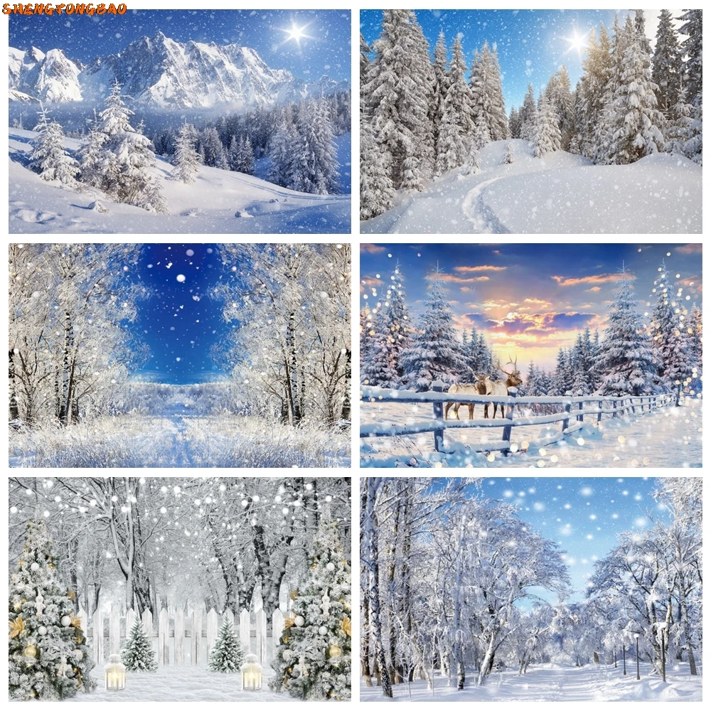 Winter Snow Scene Backdrop Forest Mountain Nature Landscape Snowflake Christmas Tree Baby Portrait Photography Background Decor
Winter Snow Scene Backdrop Forest Mountain Nature Landscape Snowflake Christmas Tree Baby Portrait Photography Background Decor