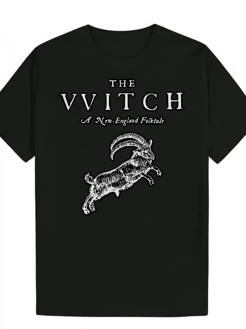 Men's 'The Witch' Graphic T-Shirt - Vintage Y2K Inspired, Black Short Sleeve wit
Men's 'The Witch' Graphic T-Shirt - Vintage Y2K Inspired, Black Short Sleeve wit