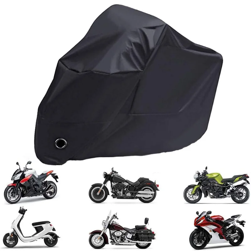 190T Waterproof Motorcycle Bicycle Scooter Cover Rain Snow UV Dust Protector for Motorcycle Mountain Bicycle Motor Accessories
190T Waterproof Motorcycle Bicycle Scooter Cover Rain Snow UV Dust Protector for Motorcycle Mountain Bicycle Motor Accessories