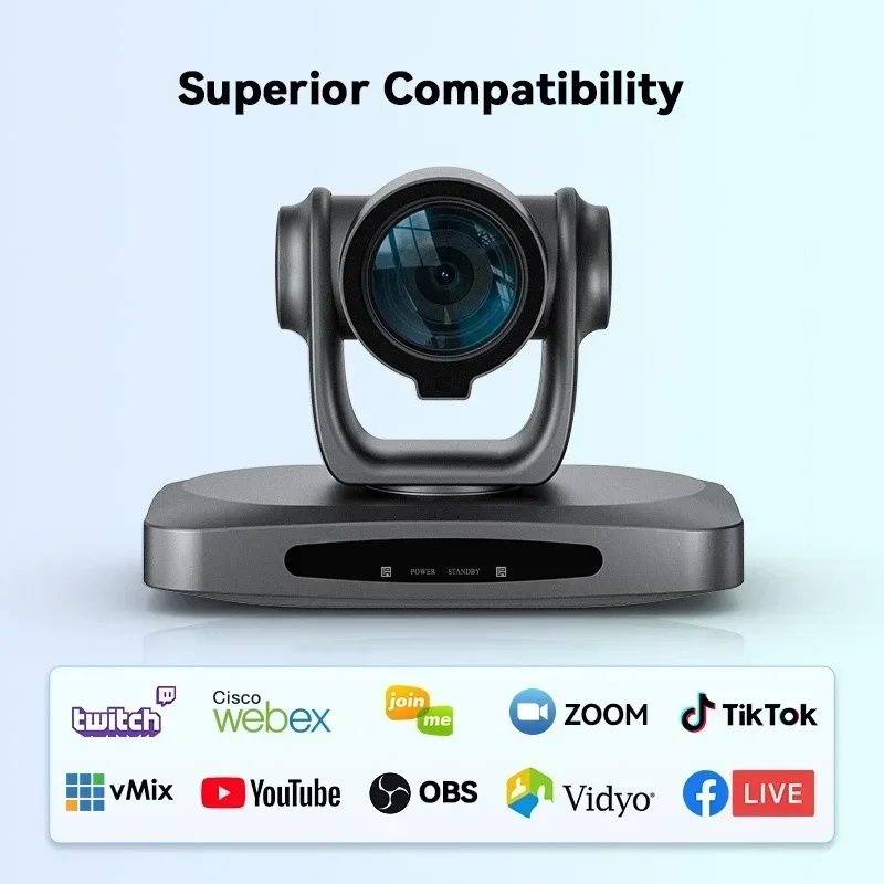 NDI PTZ 30X-NDI 3G-SDI LAN POE 4K/60FPS Broadcast Live Streaming NDI for Church Supports vMix OBS
NDI PTZ 30X-NDI 3G-SDI LAN POE 4K/60FPS Broadcast Live Streaming NDI for Church Supports vMix OBS