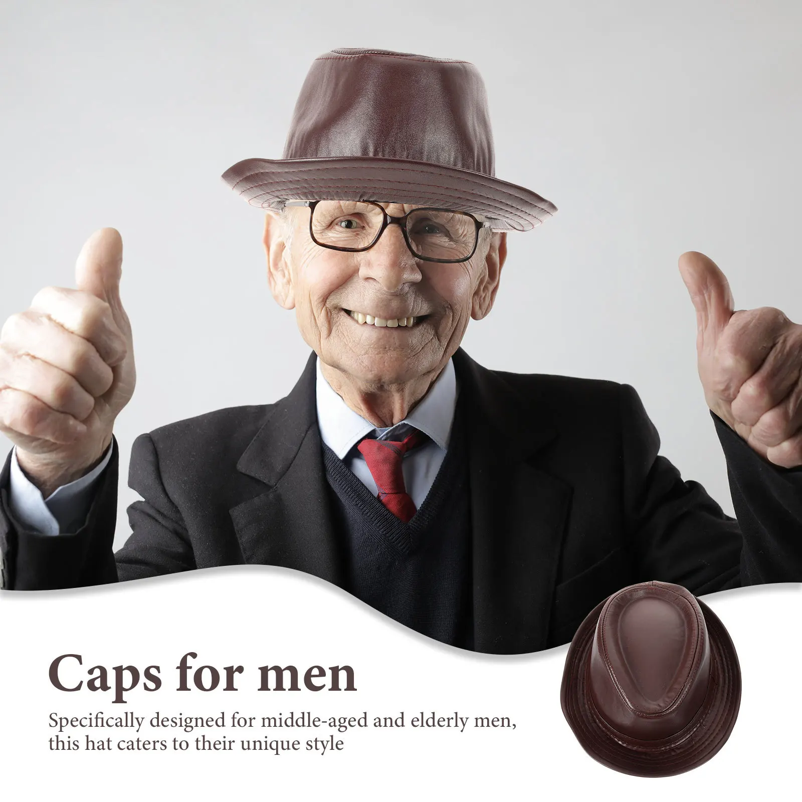 Vintage PU Jazz Hat for Men Middle Aged Elderly Warm Outdoor Leisure Retro Style Gentlemen Cap Jazz Hat
Vintage PU Jazz Hat for Men Middle Aged Elderly Warm Outdoor Leisure Retro Style Gentlemen Cap Jazz Hat