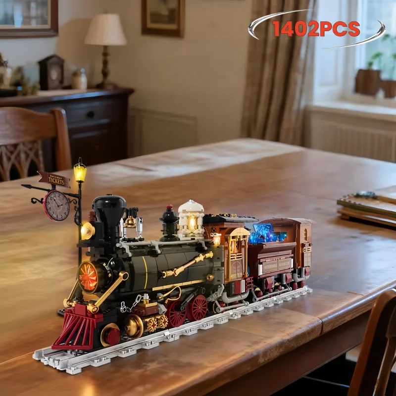 1402Pcs Creative Steam Train Building Blocks Punk Mechanical Model Boys Birthday Toys Home Decoration DIY Adult Gifts
1402Pcs Creative Steam Train Building Blocks Punk Mechanical Model Boys Birthday Toys Home Decoration DIY Adult Gifts