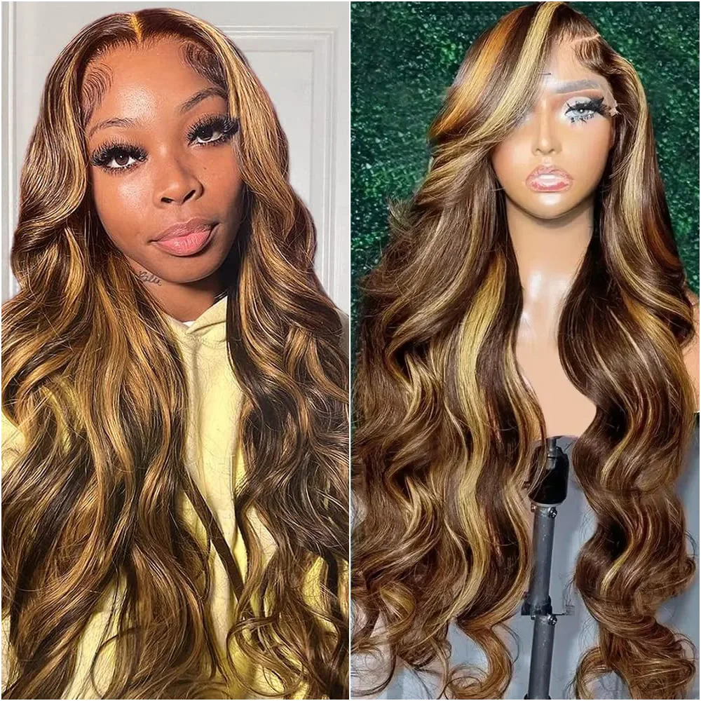 30Inch Body Wave P4/27 Highlight Lace Front Human Hair Wig 200 Density 13x6 HD Transparent Lace Frontal Colored Wigs For Women
30Inch Body Wave P4/27 Highlight Lace Front Human Hair Wig 200 Density 13x6 HD Transparent Lace Frontal Colored Wigs For Women