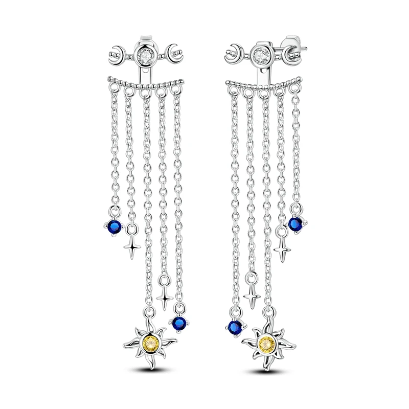 2026 New 925 Sterling Silver Sun Moon Stars Tassel Earrings DIY Women Exquisite Birthday Party Jewelry Gifts
2026 New 925 Sterling Silver Sun Moon Stars Tassel Earrings DIY Women Exquisite Birthday Party Jewelry Gifts