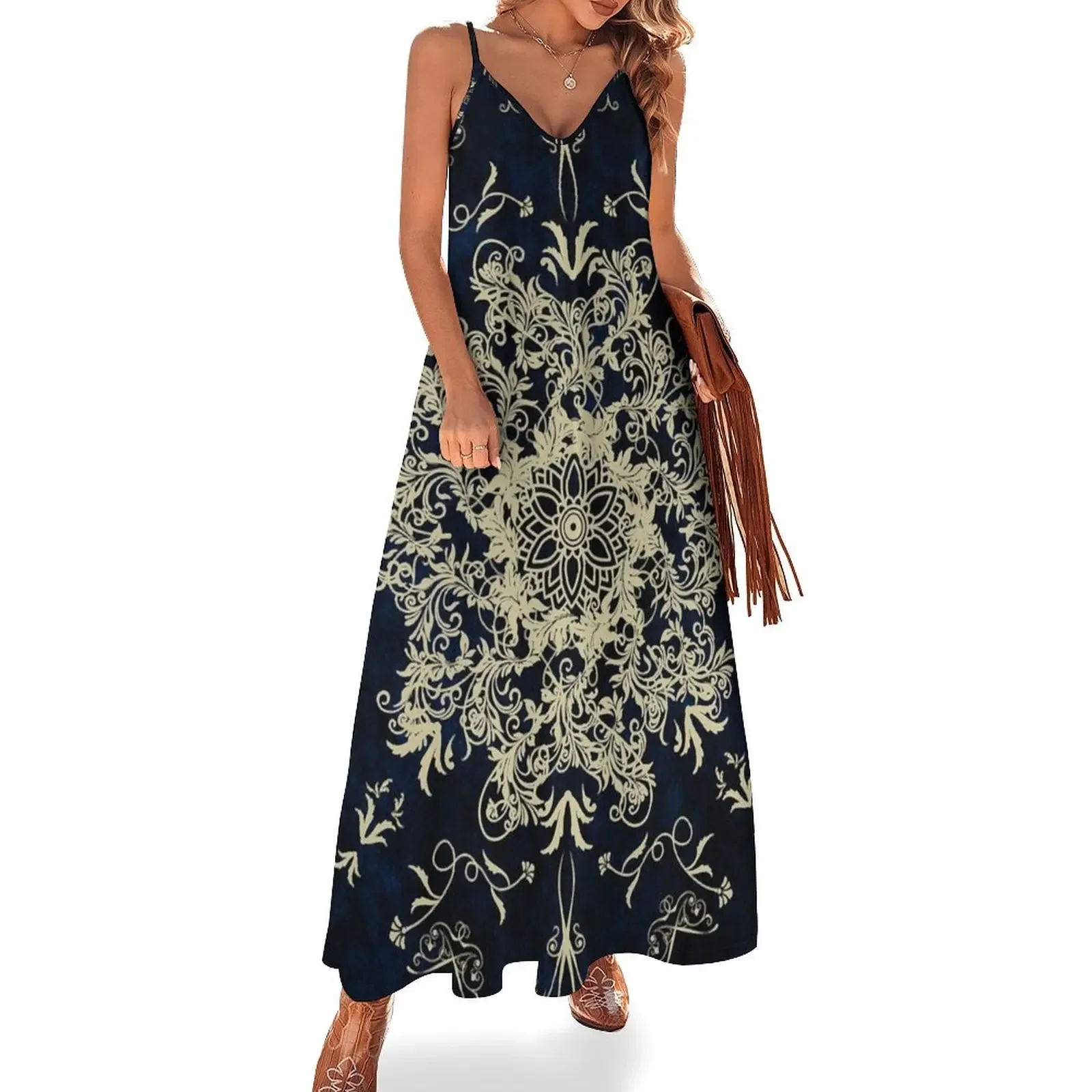 Mandala Golden Flourish / Zen Yoga Bohemian Mandala Sleeveless Dress summer women's suit Women's summer suit Dress
Mandala Golden Flourish / Zen Yoga Bohemian Mandala Sleeveless Dress summer women's suit Women's summer suit Dress