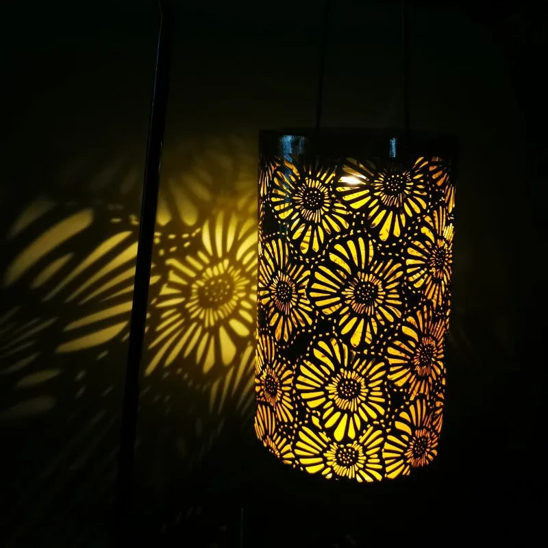 Outdoor Waterproof Solar Iron Lantern - European-Style With Hollowed-Out Design Projection Decorative Lamp
Outdoor Waterproof Solar Iron Lantern - European-Style With Hollowed-Out Design Projection Decorative Lamp