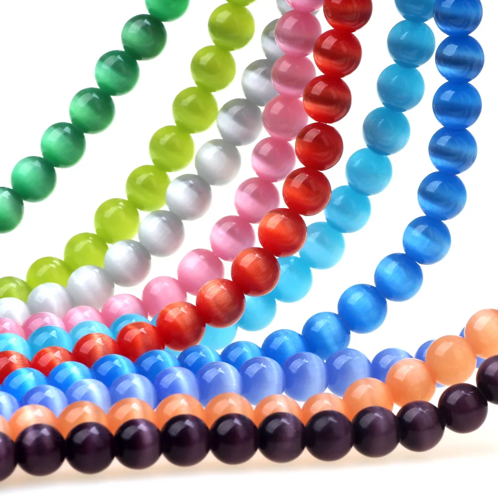 8MM 50PCS/Lot Cat Eye Round Glass Random Colorful Loose Beads Charm DIY Bracelet/Necklace/Earrings For Women's Jewelry Making
8MM 50PCS/Lot Cat Eye Round Glass Random Colorful Loose Beads Charm DIY Bracelet/Necklace/Earrings For Women's Jewelry Making
