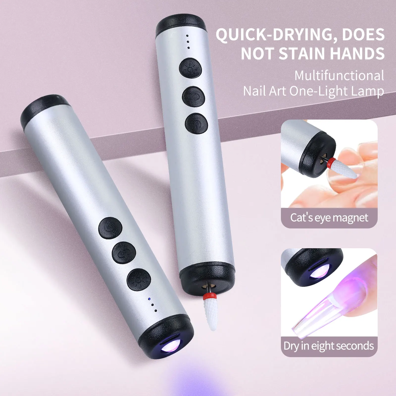 2In1 Nail Drill Pen With Nail Lamp Mini Nail Polisher Manicure Pedicure Grinding Polishing Nail Art Sanding File Pen Tools Machi
2In1 Nail Drill Pen With Nail Lamp Mini Nail Polisher Manicure Pedicure Grinding Polishing Nail Art Sanding File Pen Tools Machi