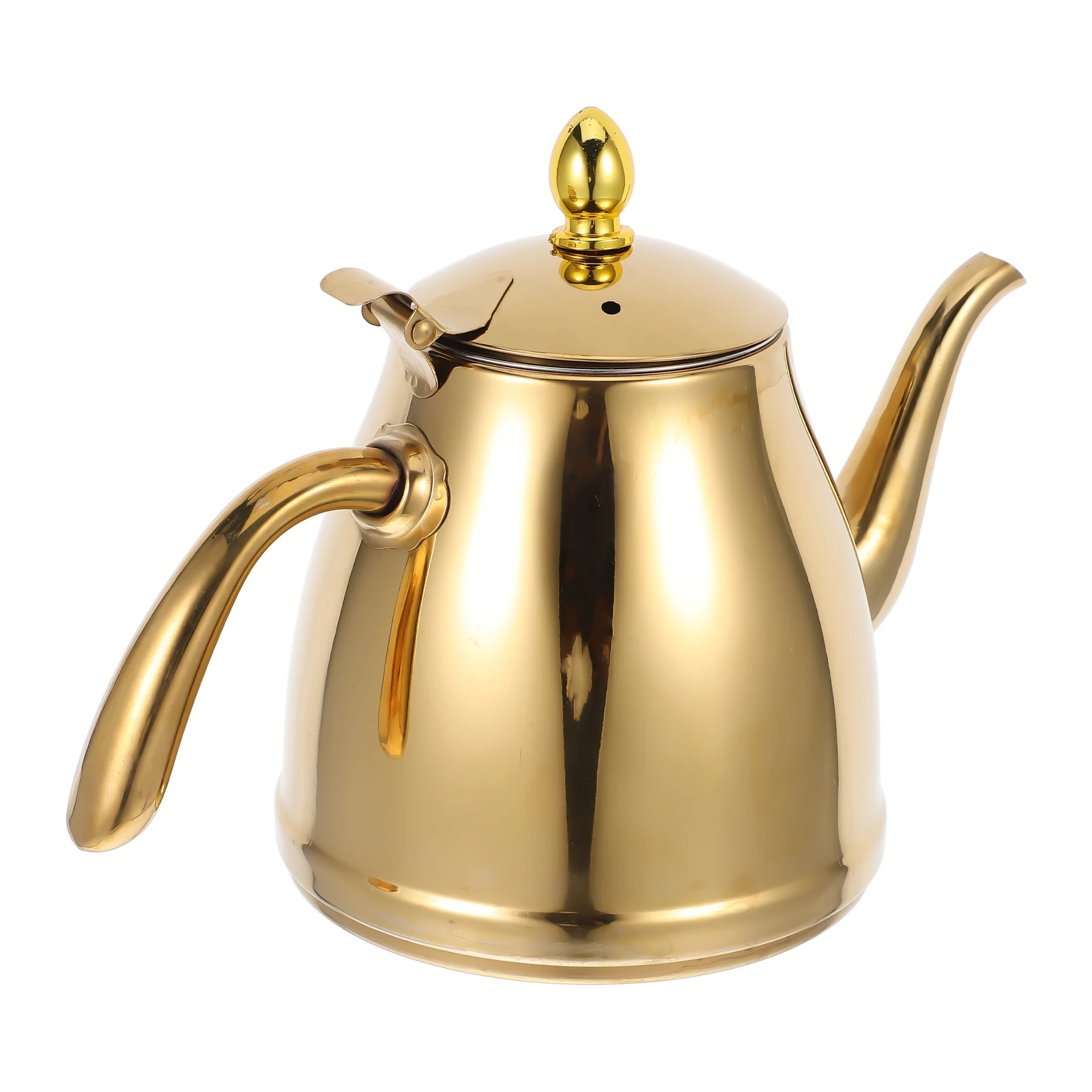 Stainless Steel Long Spout Teapot 1.5L Golden Ergonomic H Ideal for Tea Coffee Home Kettle Heating Water Pot Practical
Stainless Steel Long Spout Teapot 1.5L Golden Ergonomic H Ideal for Tea Coffee Home Kettle Heating Water Pot Practical