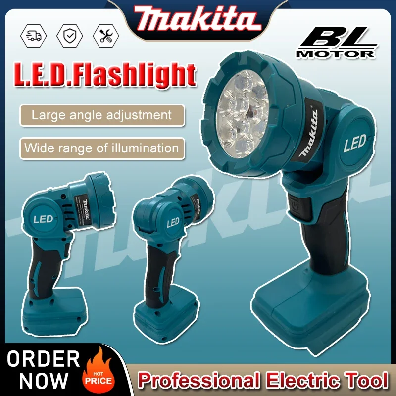 Makita Cordless LED Work Light Rechargeable Flashlight 18V Battery Power Tools Indoor Outdoors Night Searchlight Tool
Makita Cordless LED Work Light Rechargeable Flashlight 18V Battery Power Tools Indoor Outdoors Night Searchlight Tool