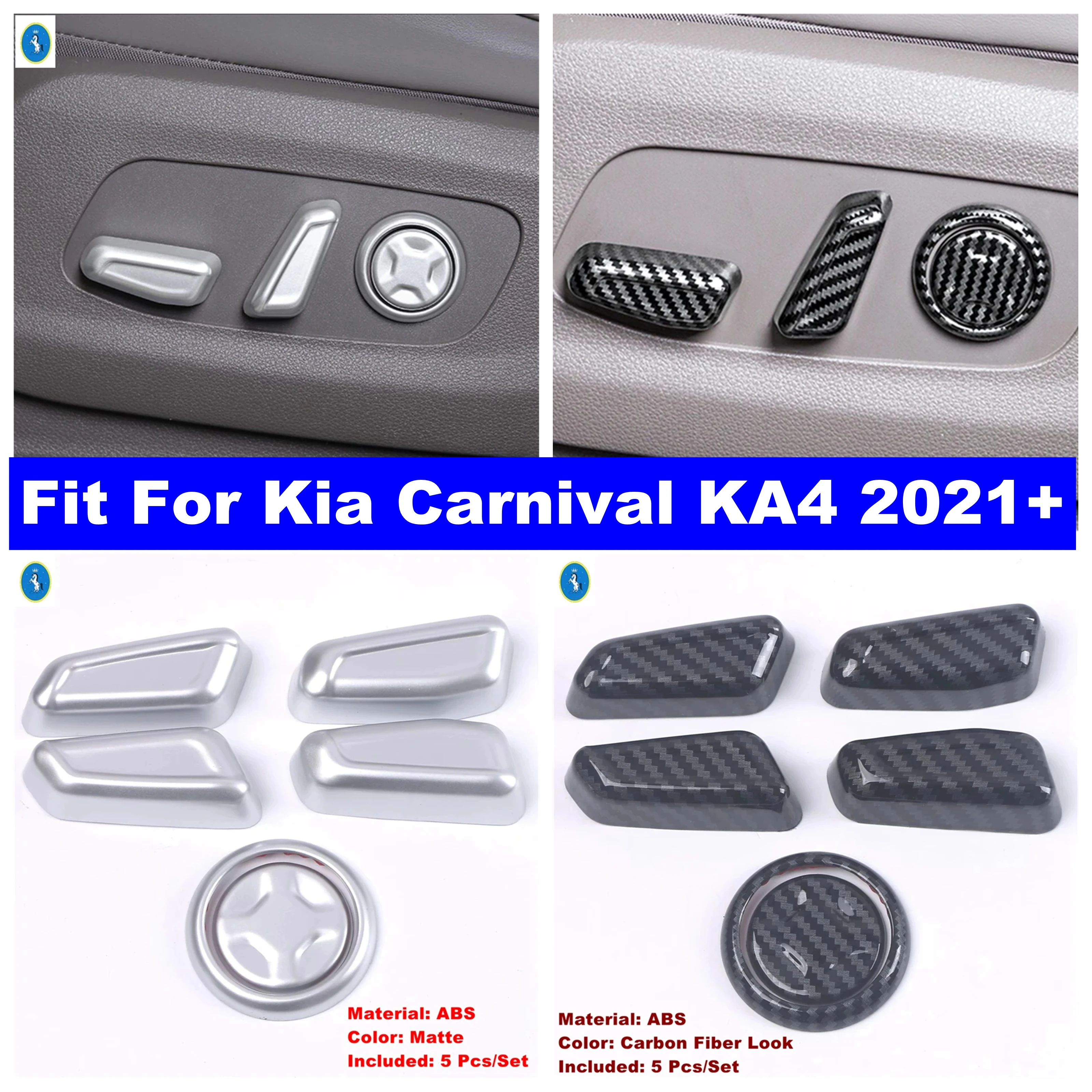 Matte Auto Seat Adjustment Memory Button Switch Frame Cover Trim For Kia Carnival KA4 2021 2022 2023 2024 Interior Accessories
Matte Auto Seat Adjustment Memory Button Switch Frame Cover Trim For Kia Carnival KA4 2021 2022 2023 2024 Interior Accessories