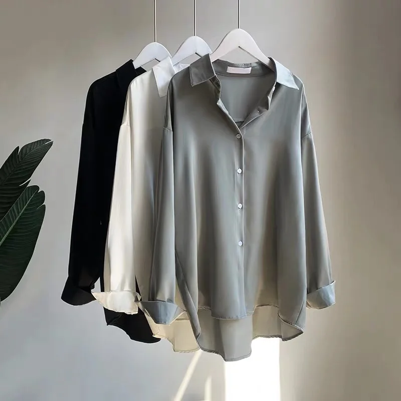 White Blouse Women 2025 Luxury Fashion Loose Blouses Women Shirt Long Sleeve Satin Chiffon Top Shirts Ladies
White Blouse Women 2025 Luxury Fashion Loose Blouses Women Shirt Long Sleeve Satin Chiffon Top Shirts Ladies