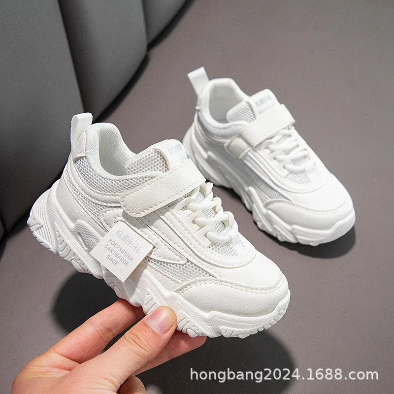 Spring New Kids Sneakers 2026 PU Girls Casual Mesh Solid Pink Light White Hook & Loop Children Non-slip Sports Shoes
Spring New Kids Sneakers 2026 PU Girls Casual Mesh Solid Pink Light White Hook & Loop Children Non-slip Sports Shoes