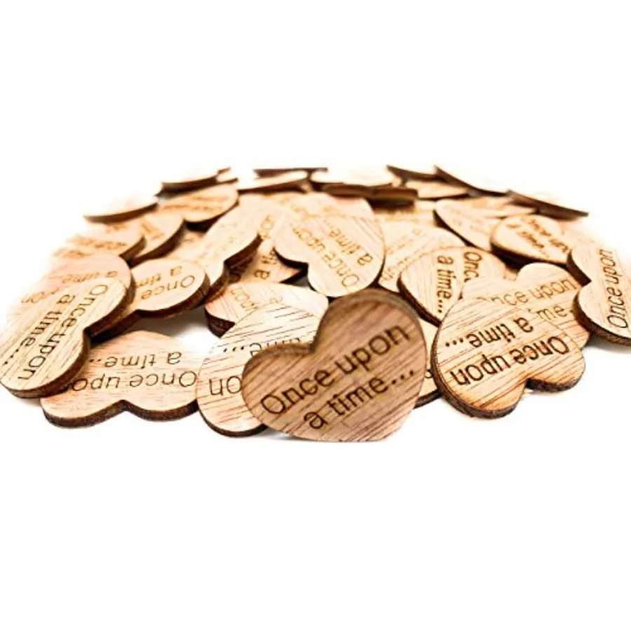 Once Upon a Time Wooden Heart Table Scatter Rustic Wedding Wood Heart Confetti, 100 Engraved Hearts 1 Inch
Once Upon a Time Wooden Heart Table Scatter Rustic Wedding Wood Heart Confetti, 100 Engraved Hearts 1 Inch