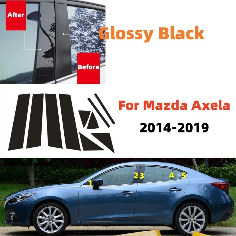 For Mazda3 Axela 2014-2023 2020 2021 2022 10PCS Window Trim Covers B C Pillar Stickers Column Protection Film Car Accessories
For Mazda3 Axela 2014-2023 2020 2021 2022 10PCS Window Trim Covers B C Pillar Stickers Column Protection Film Car Accessories