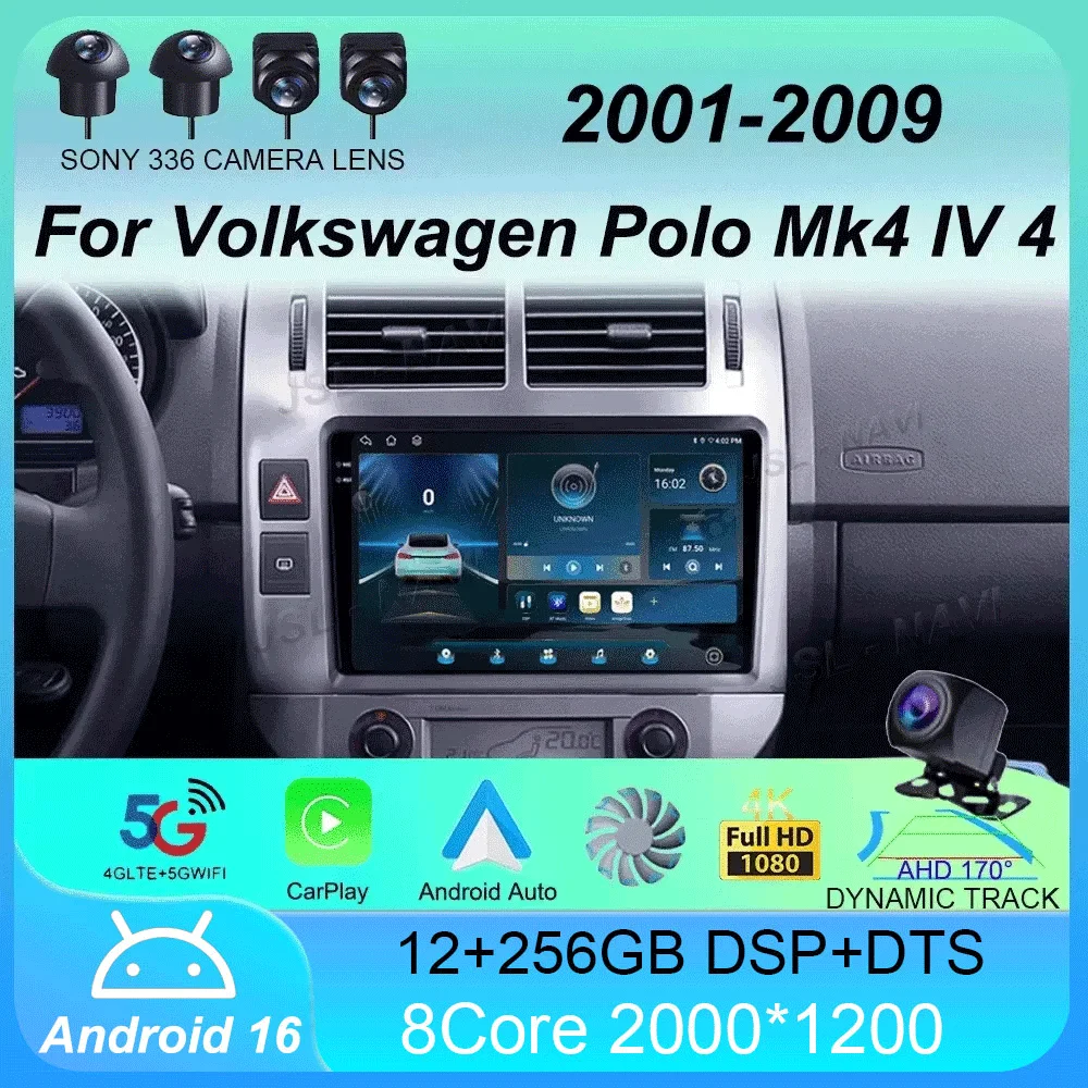 Автомагнитола Android 16 для Volkswagen Polo Mk4 IV 4 2001-2009, видеоплеер, навигация, GPS, стереосистема, без 2DIN DVD
Автомагнитола Android 16 для Volkswagen Polo Mk4 IV 4 2001-2009, видеоплеер, навигация, GPS, стереосистема, без 2DIN DVD