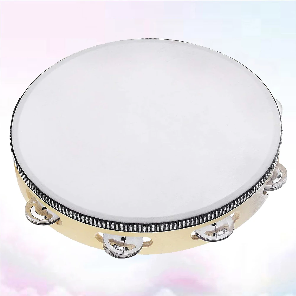 10 Inch Sheepskin Tambourine Drum Bell Birch Percussion Educational Toy Child Kids Toys
10 Inch Sheepskin Tambourine Drum Bell Birch Percussion Educational Toy Child Kids Toys